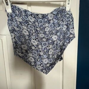 Floral Blue Women's Top